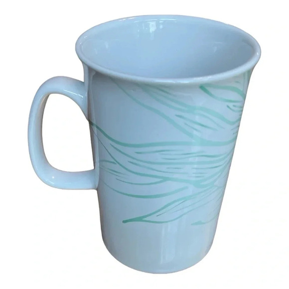 Starbucks 11 oz Green Leaf Tall Coffee Mug Good Condition - Picture 3 of 6